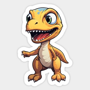 Cute Velociraptor Sticker